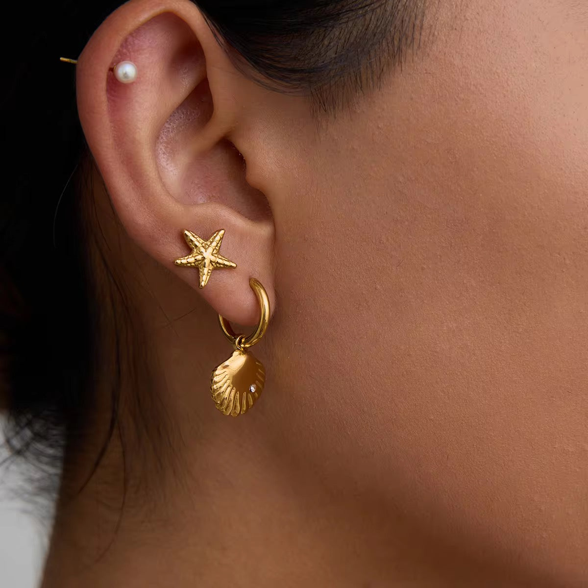 SHORE EARRINGS ( SET OF 3 PAIRS)