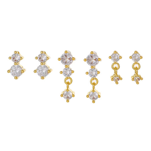 BELLA EARRINGS ( SET OF 3 PAIRS)