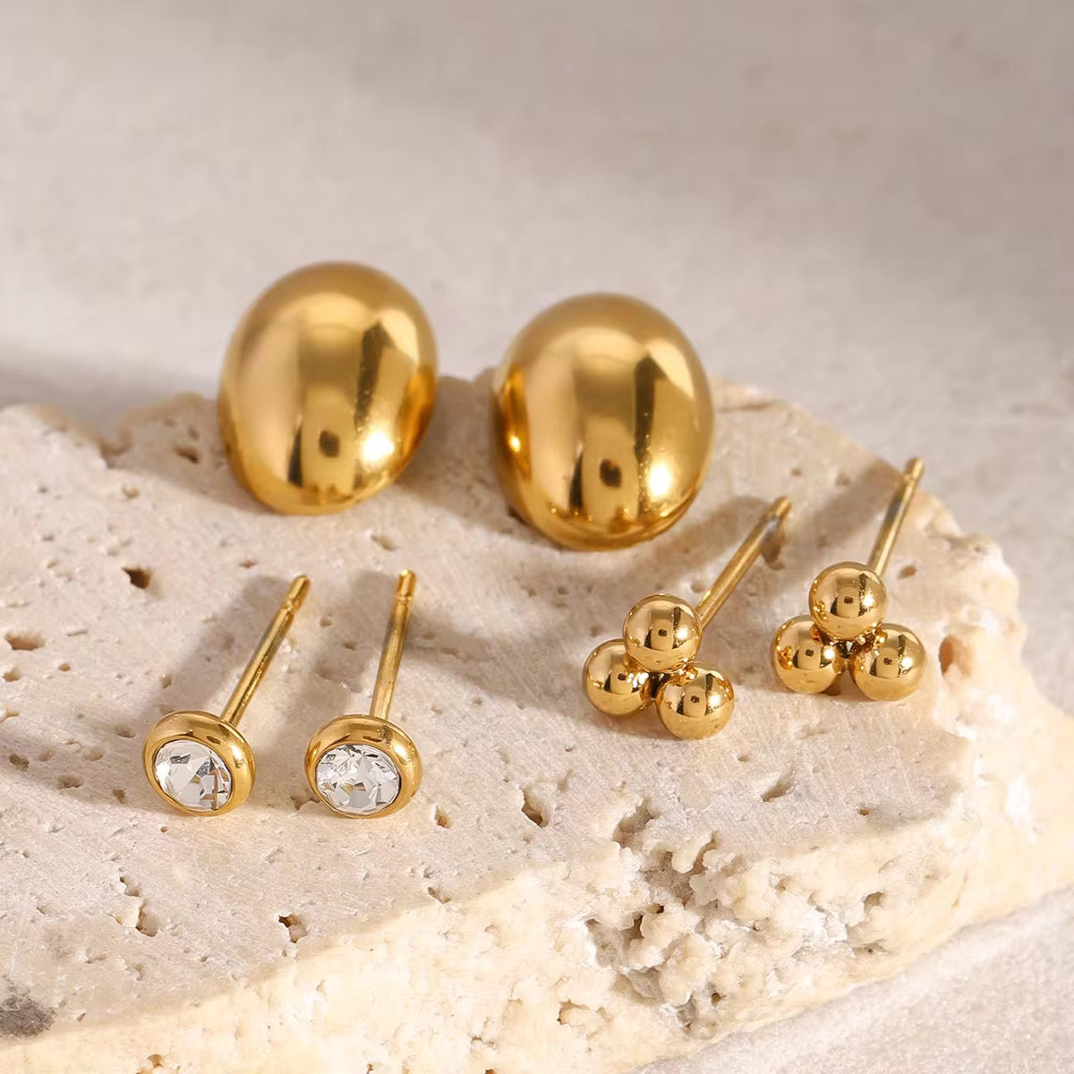 ECLIPSE EARRINGS ( SET OF 3 PAIRS)