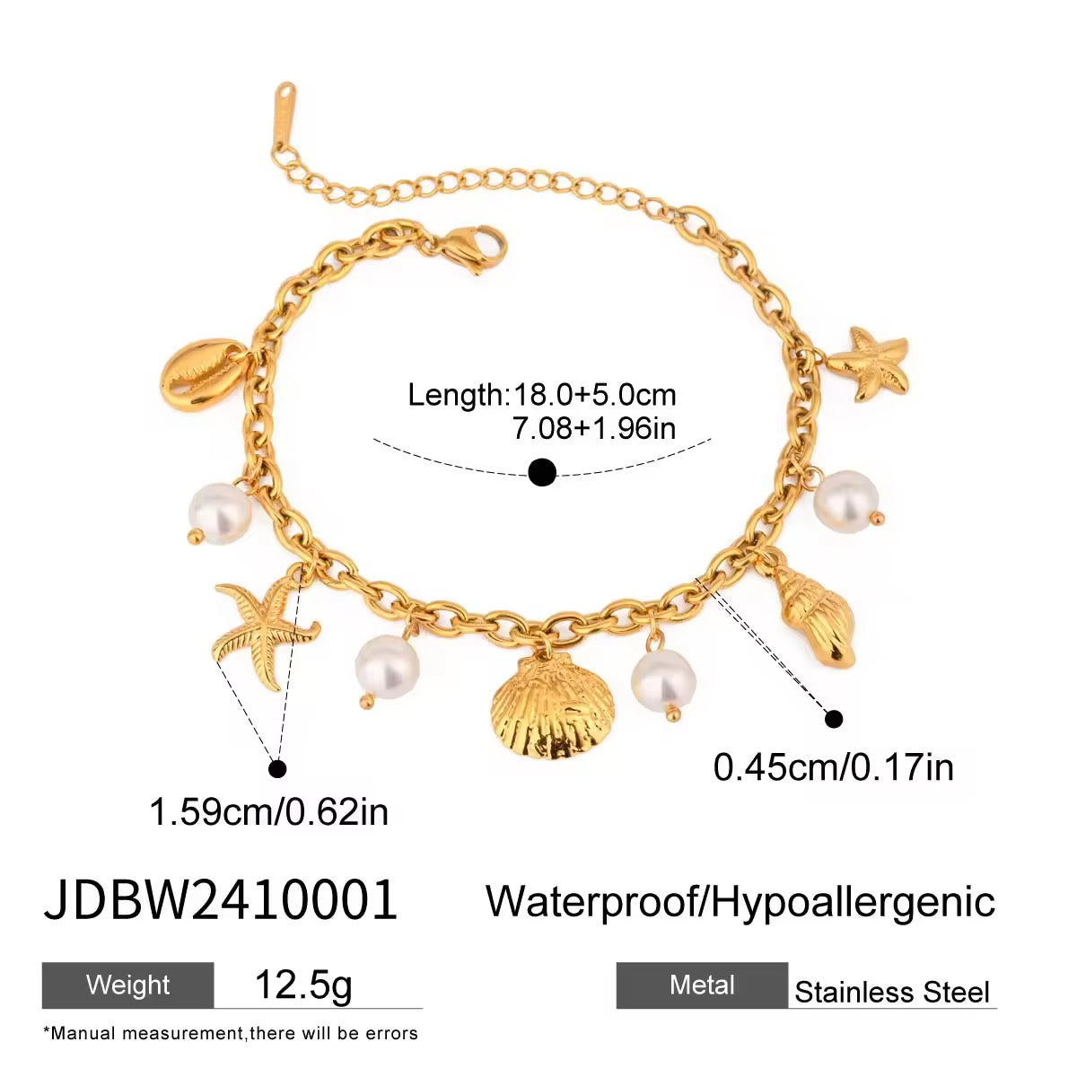 OCEAN CHARM BRACELETS