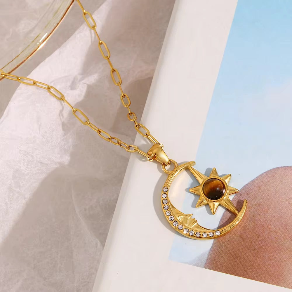 SUN MOON NECKLACE