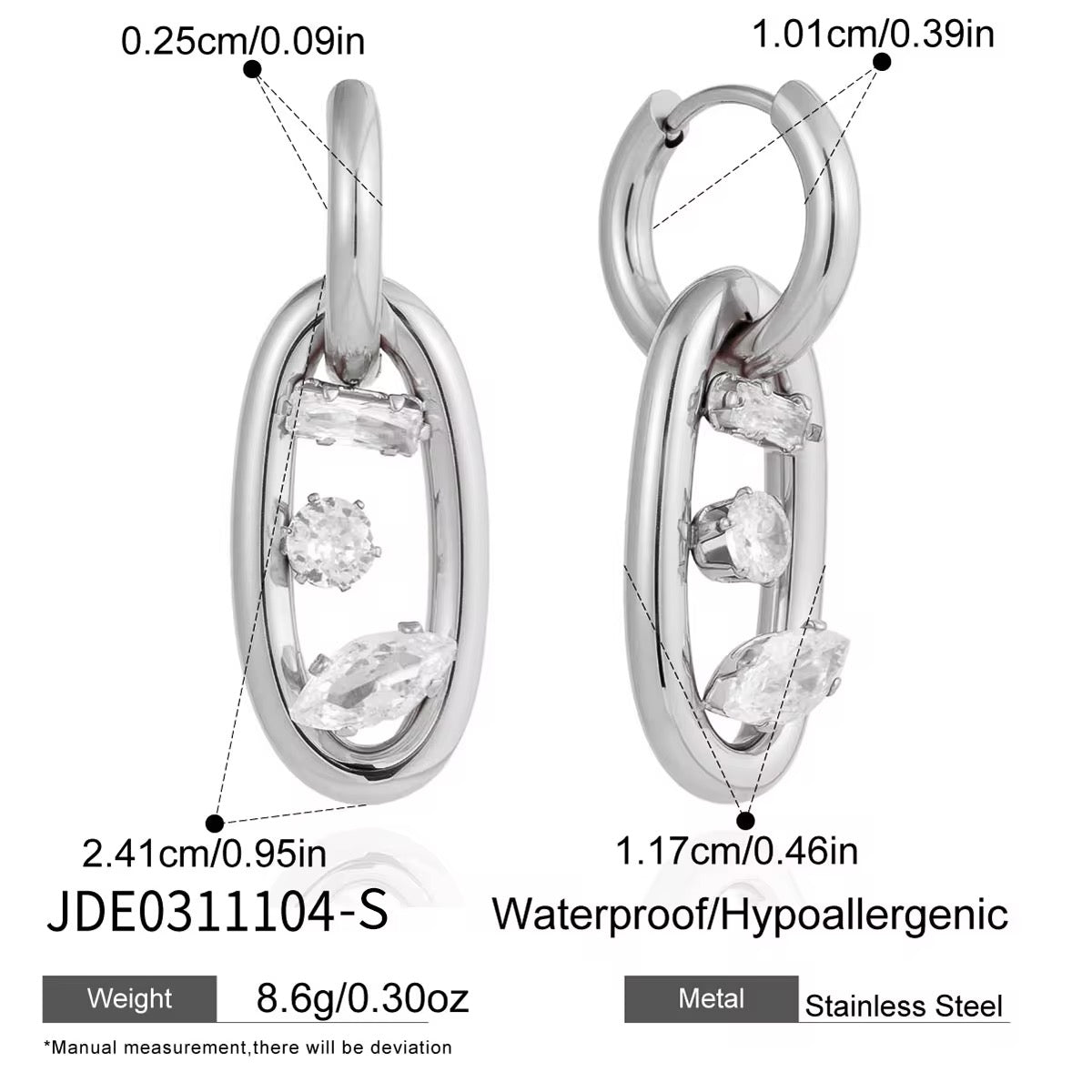 VERONICA EARRINGS ( SILVER)