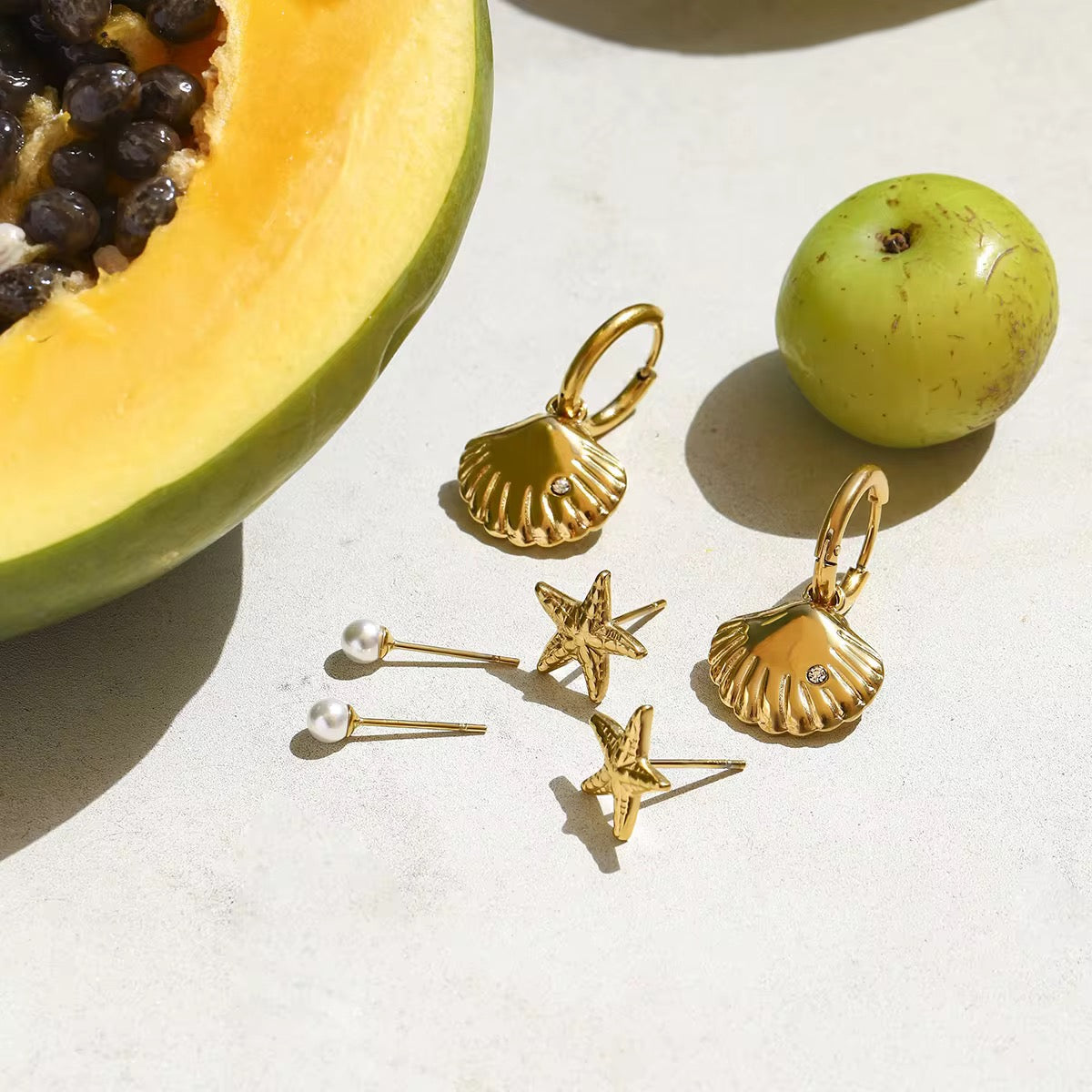SHORE EARRINGS ( SET OF 3 PAIRS)