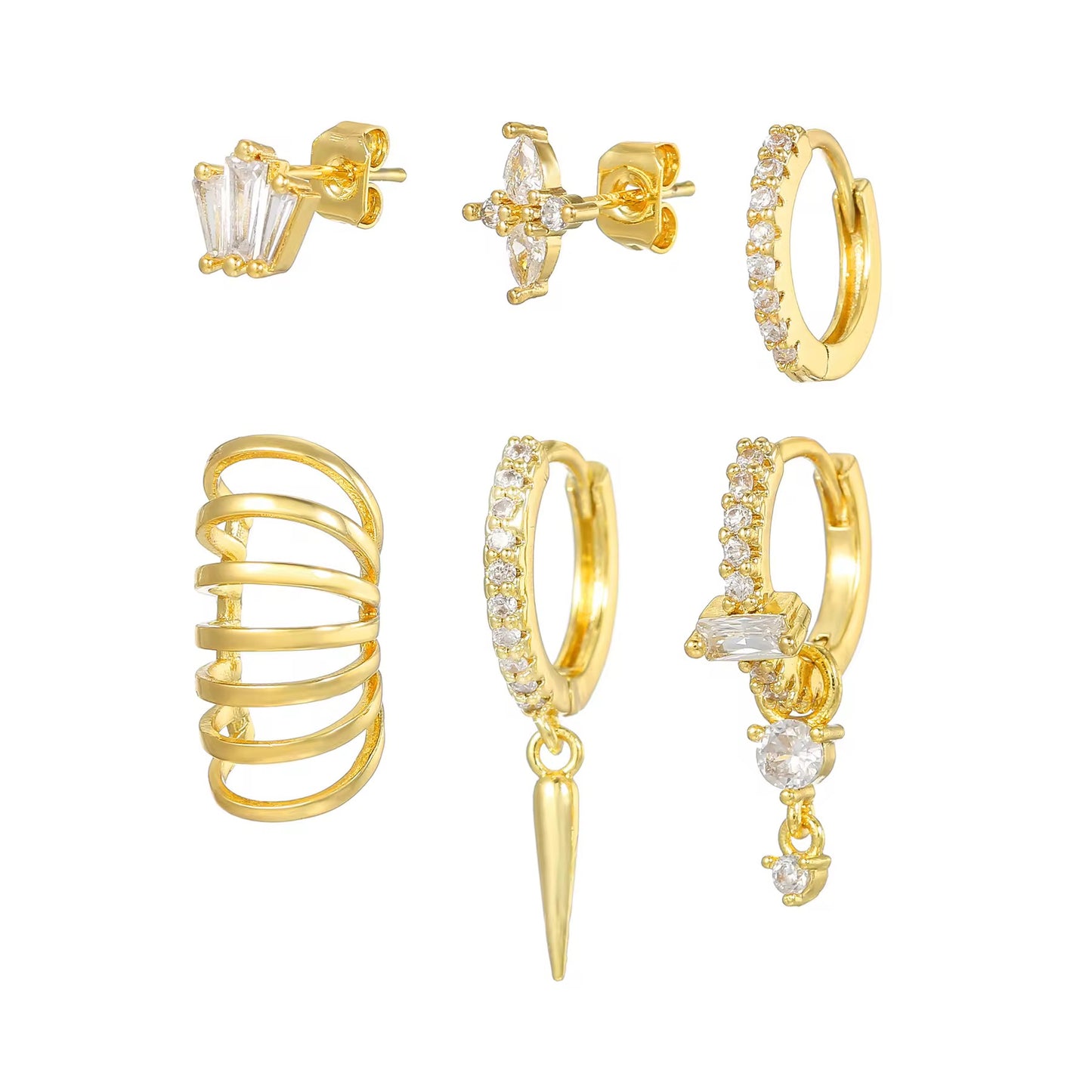 GALAXY EARRINGS ( SET OF 6)