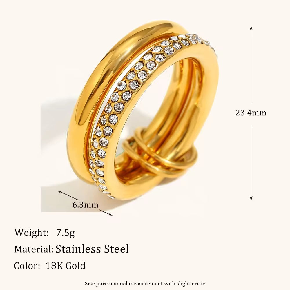 DAZZLE BAND RING