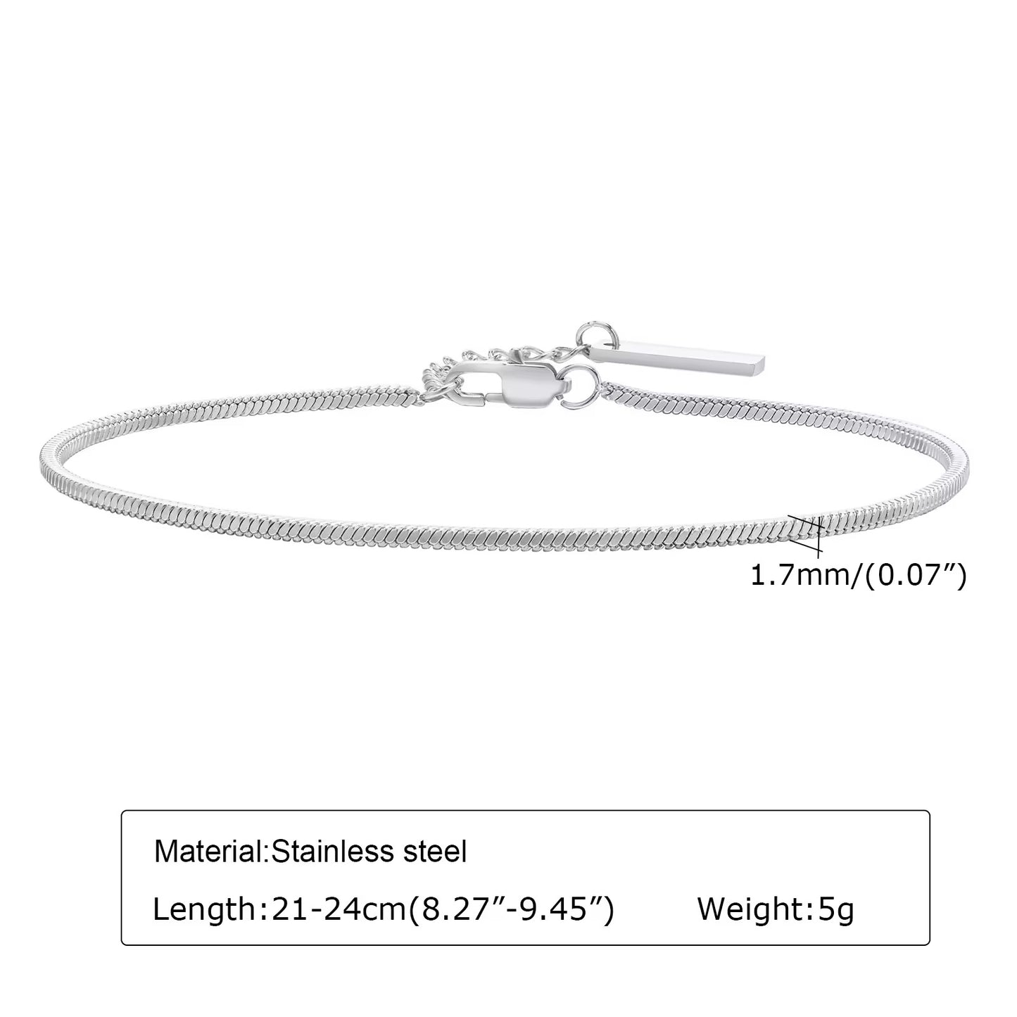 THIN SNAKE CHAIN BRACELET