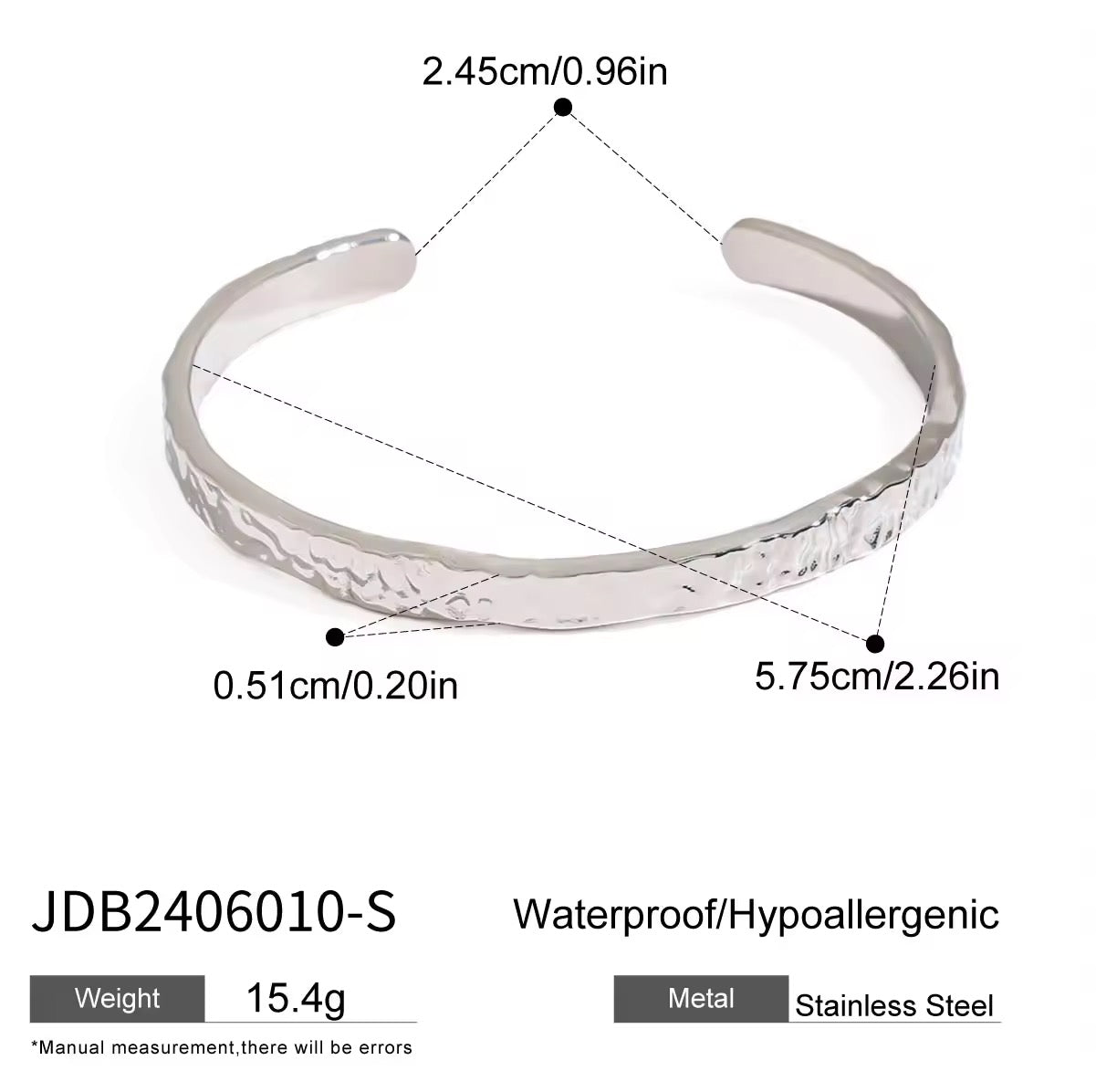 HAMMERED CUFF BRACELET