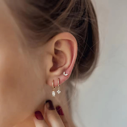 NOIR EARRINGS ( SET OF 3 PAIRS)