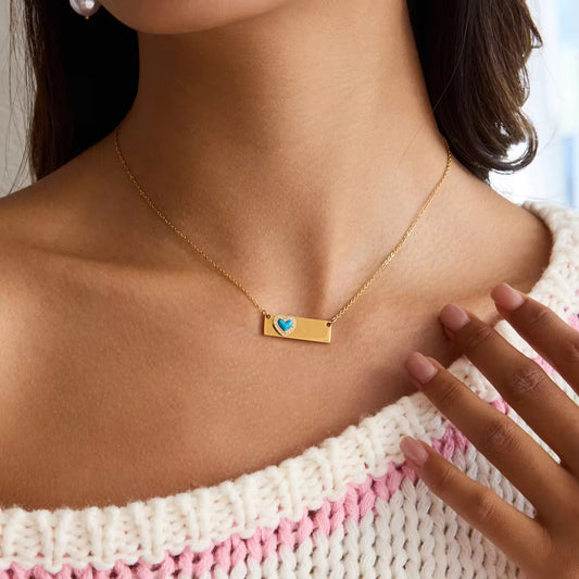 MIA NECKLACE ( ENGRAVABLE)