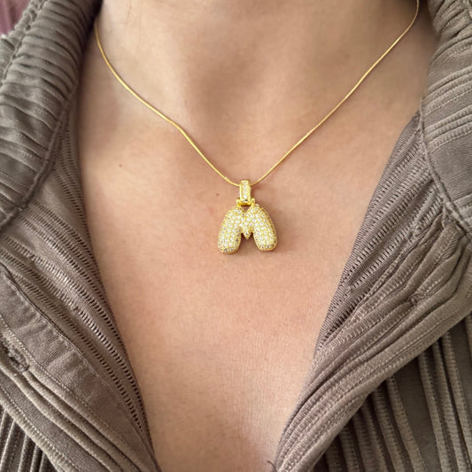 BUBBLE ICED NECKLACE(With chain)