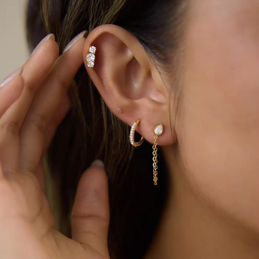 LEO EARRINGS ( SET OF 3 PAIRS)