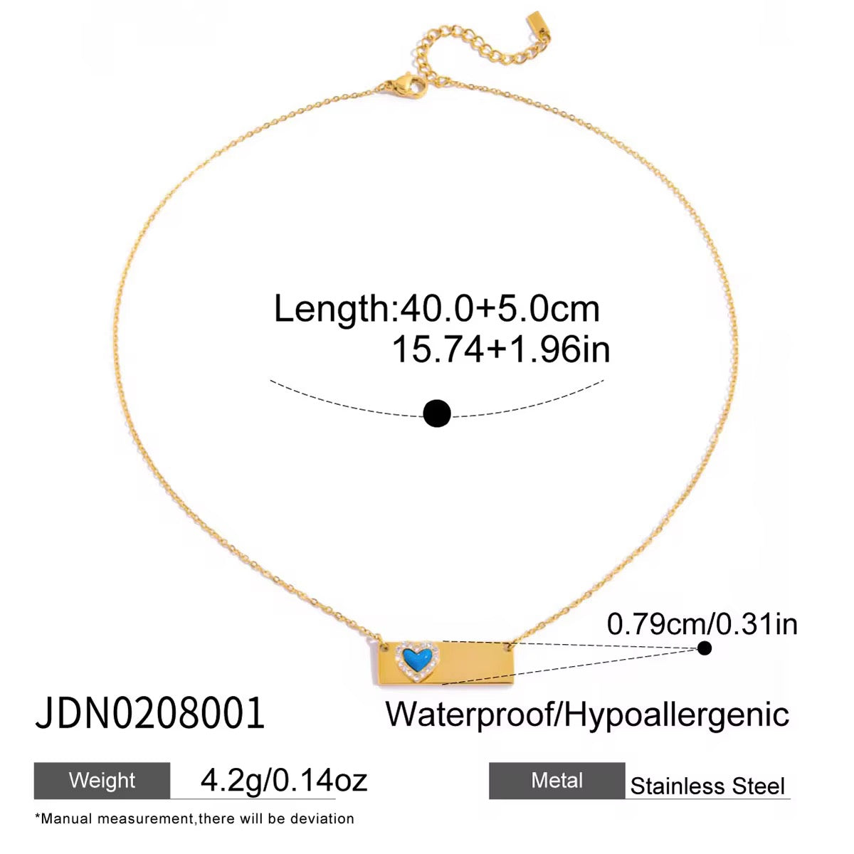 MIA NECKLACE ( ENGRAVABLE)