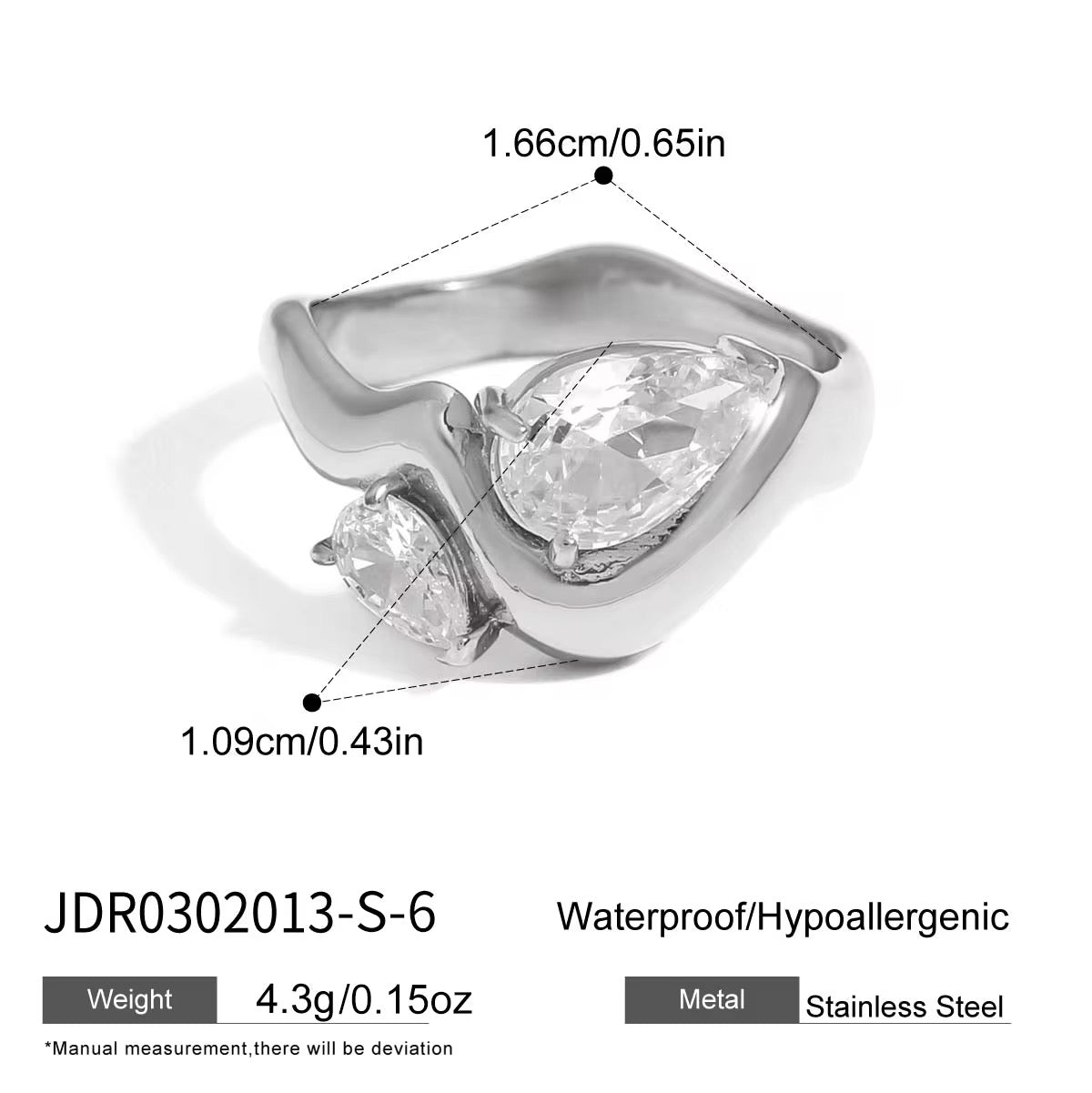 CITRINE RING ( SILVER)