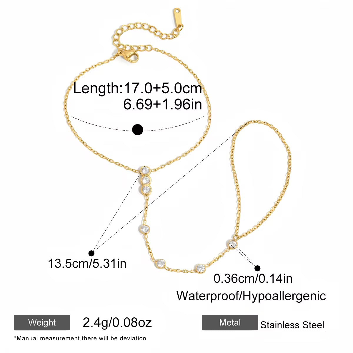 NORA HANDCHAIN (WHITE)