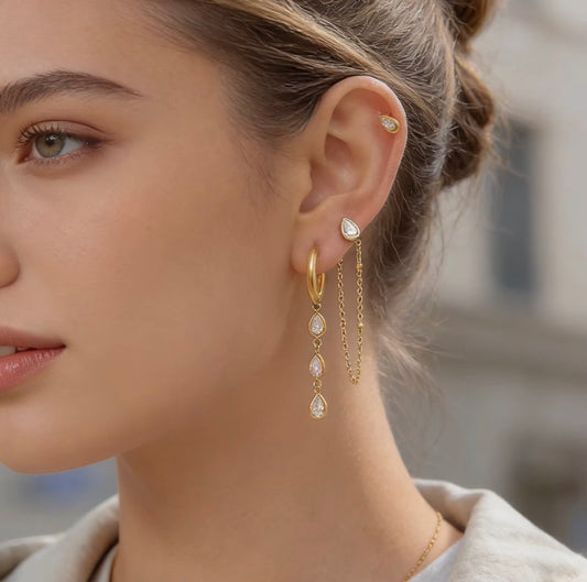 CAROLINE EARRINGS ( SET OF 3 PAIRS)