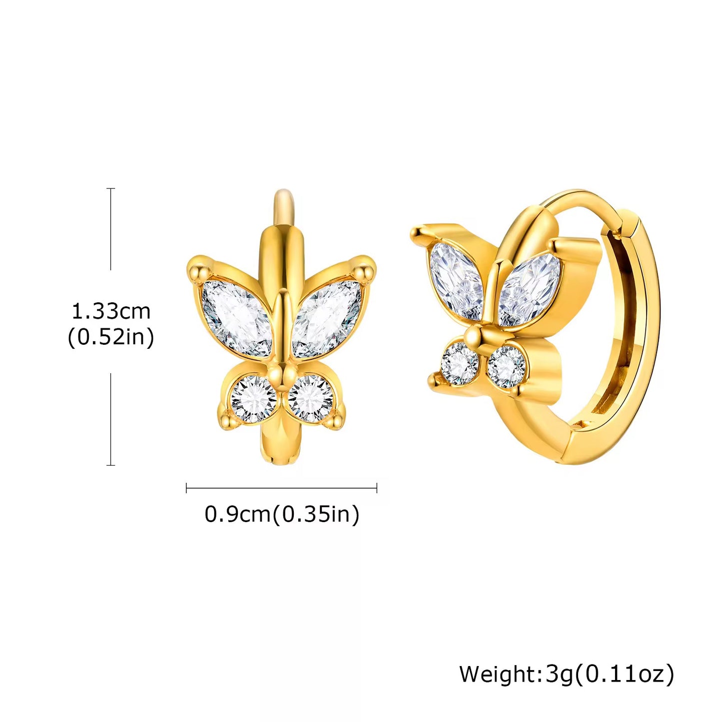 BUTTERFLY EARRINGS