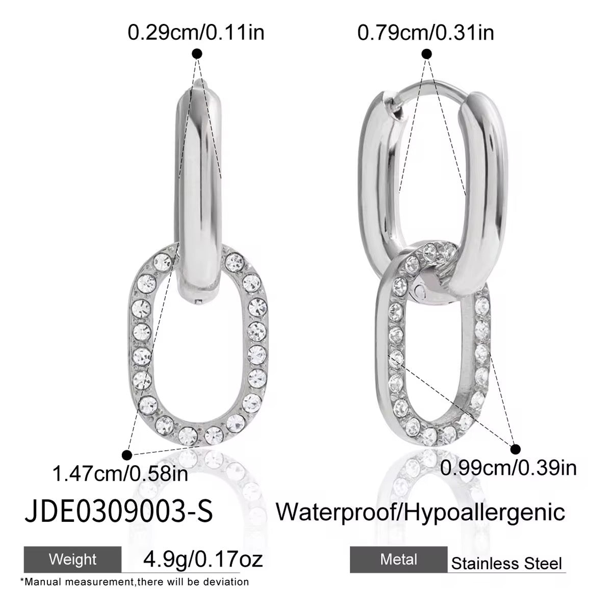 IRENE EARRINGS ( SILVER)