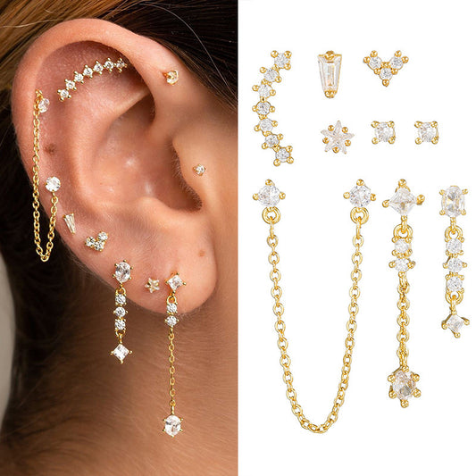 ZYRA EARRINGS ( SET OF 9)