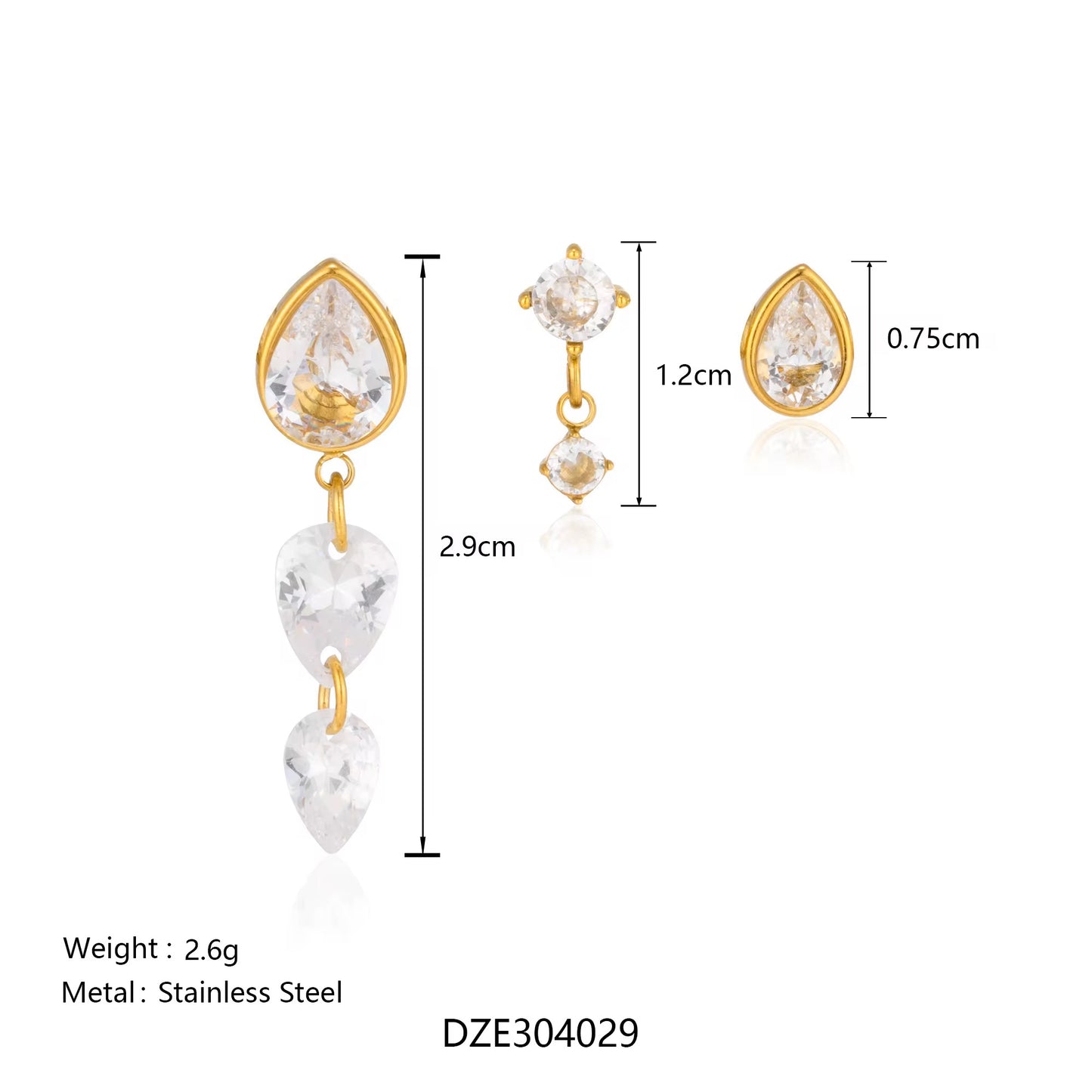 SIMONE EARRINGS (SET OF 3 PAIRS)