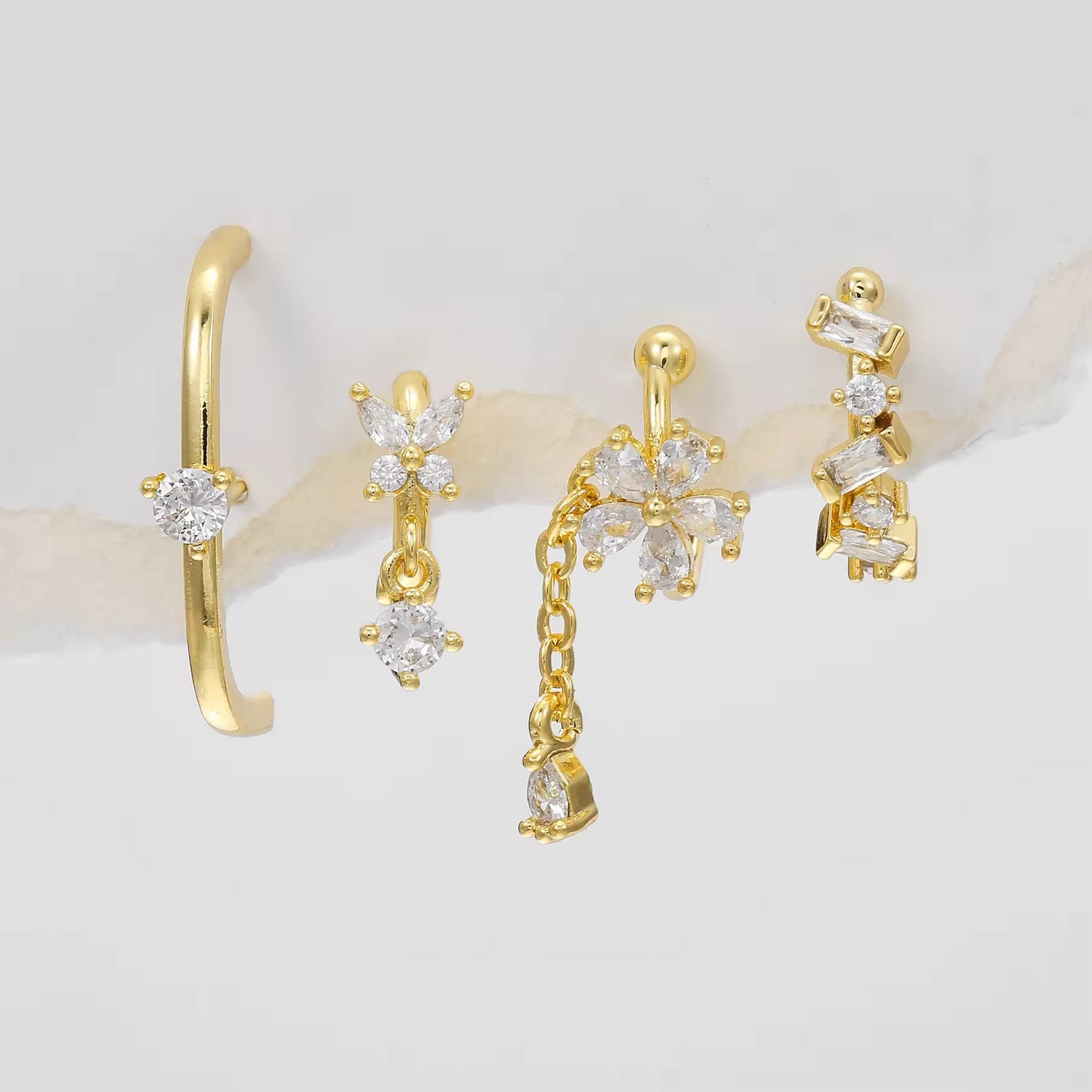 SHINE EARRINGS( SET OF 4)