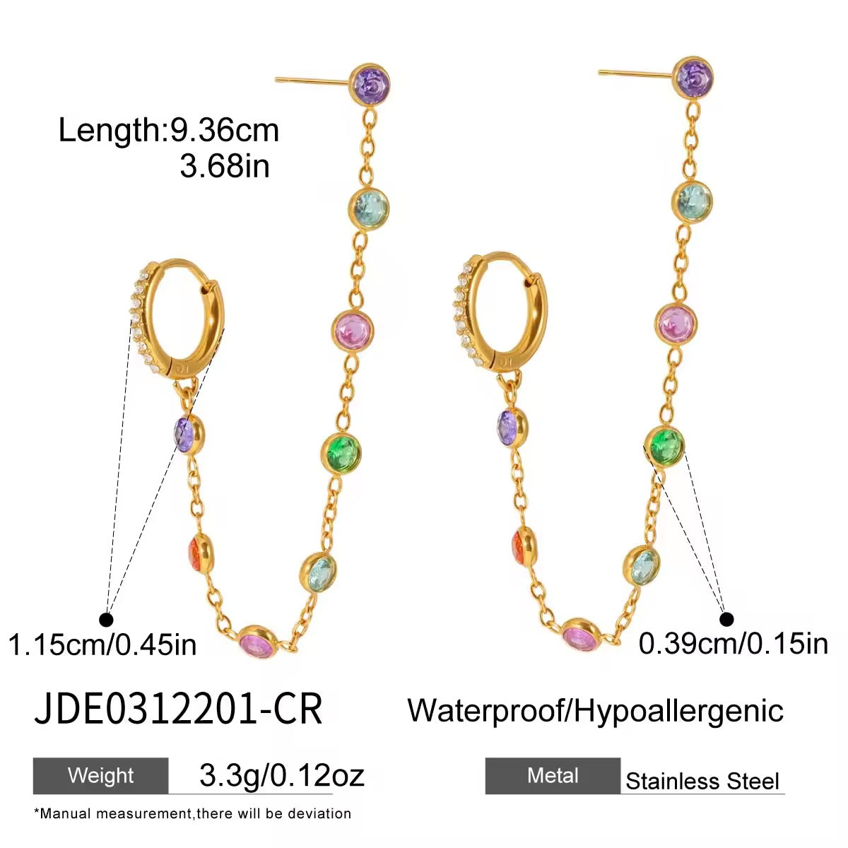 MIDNIGHT EARRINGS ( MULTI)