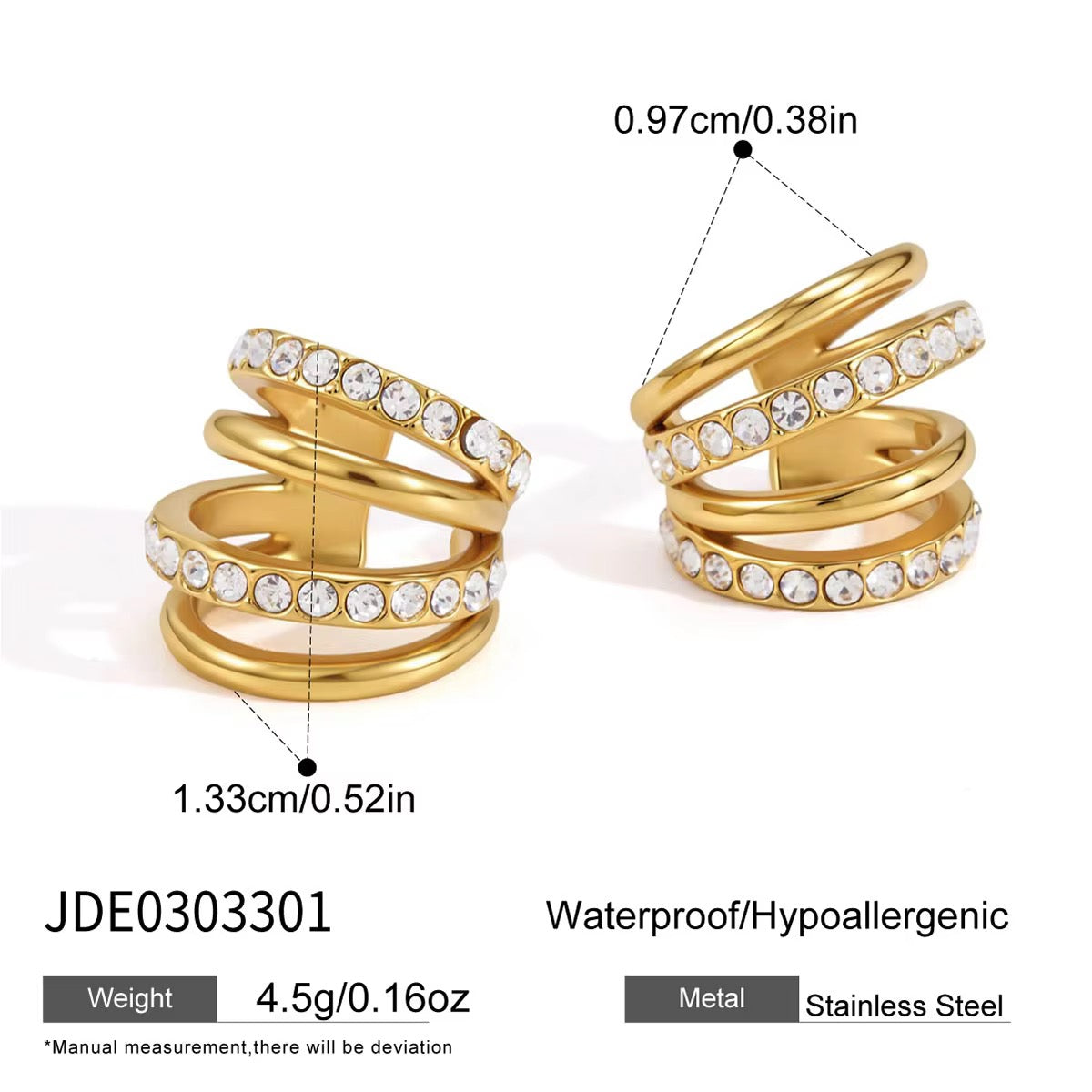 HAZEL EARCUFFS (PAIR)