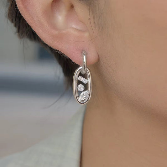 VERONICA EARRINGS ( SILVER)