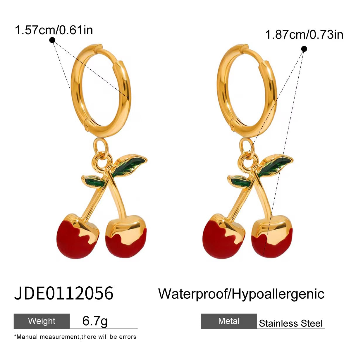 CHERRY CHARMS EARRINGS