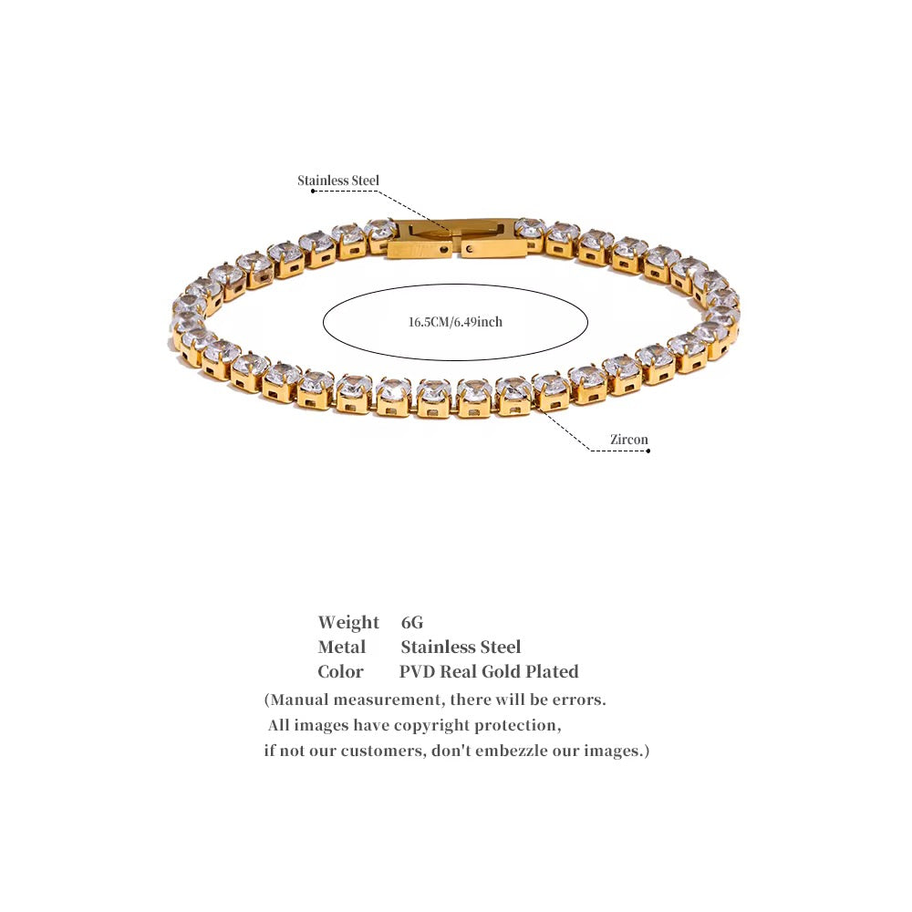 TENNIS SILVER BRACELET