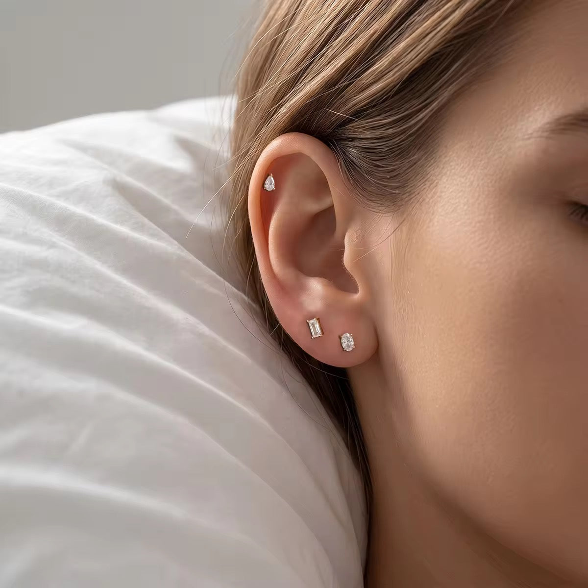 ALISON STUDS EARRINGS (SET OF 3 PAIRS)