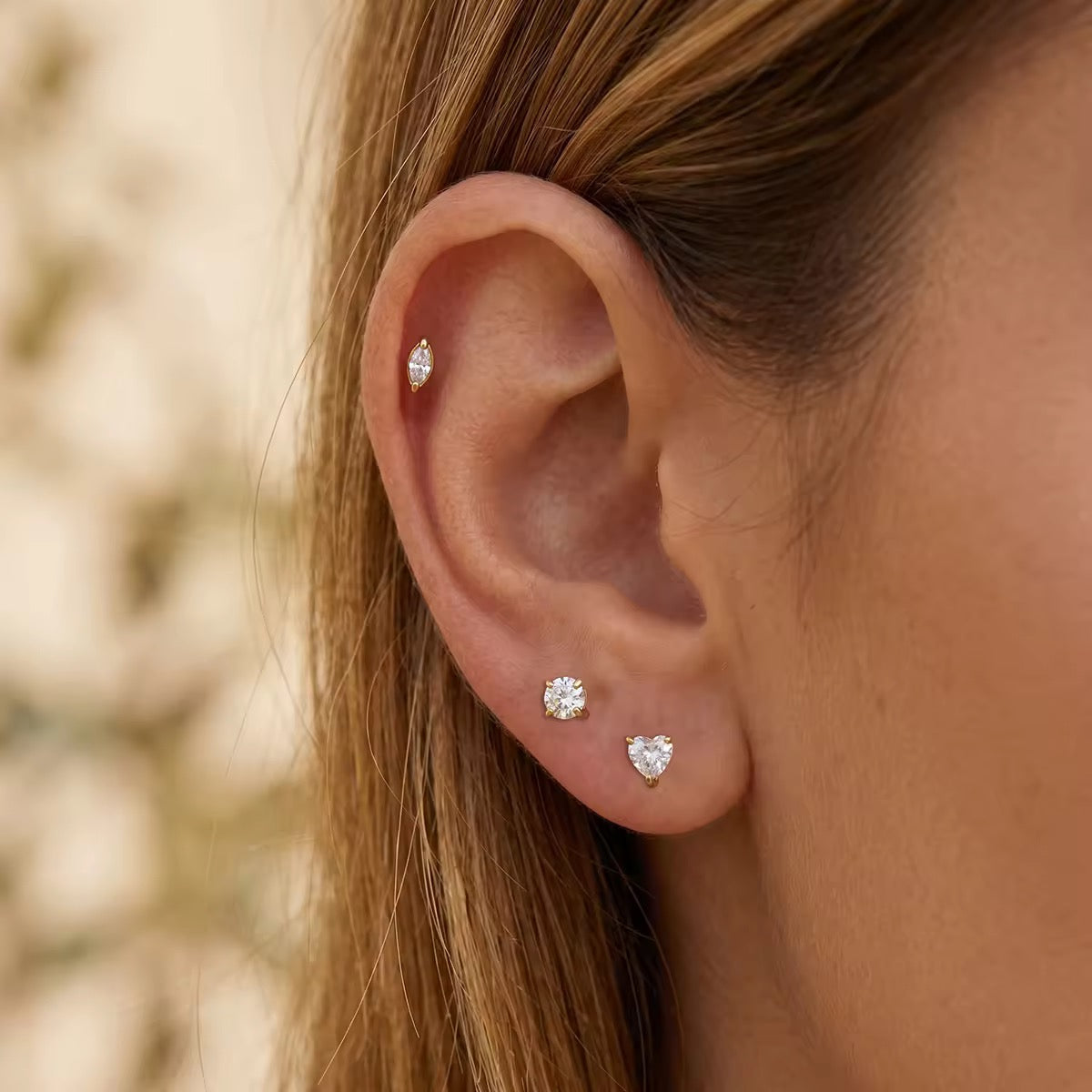 CLARA STUDS EARRINGS ( SET OF 3 PAIRS)