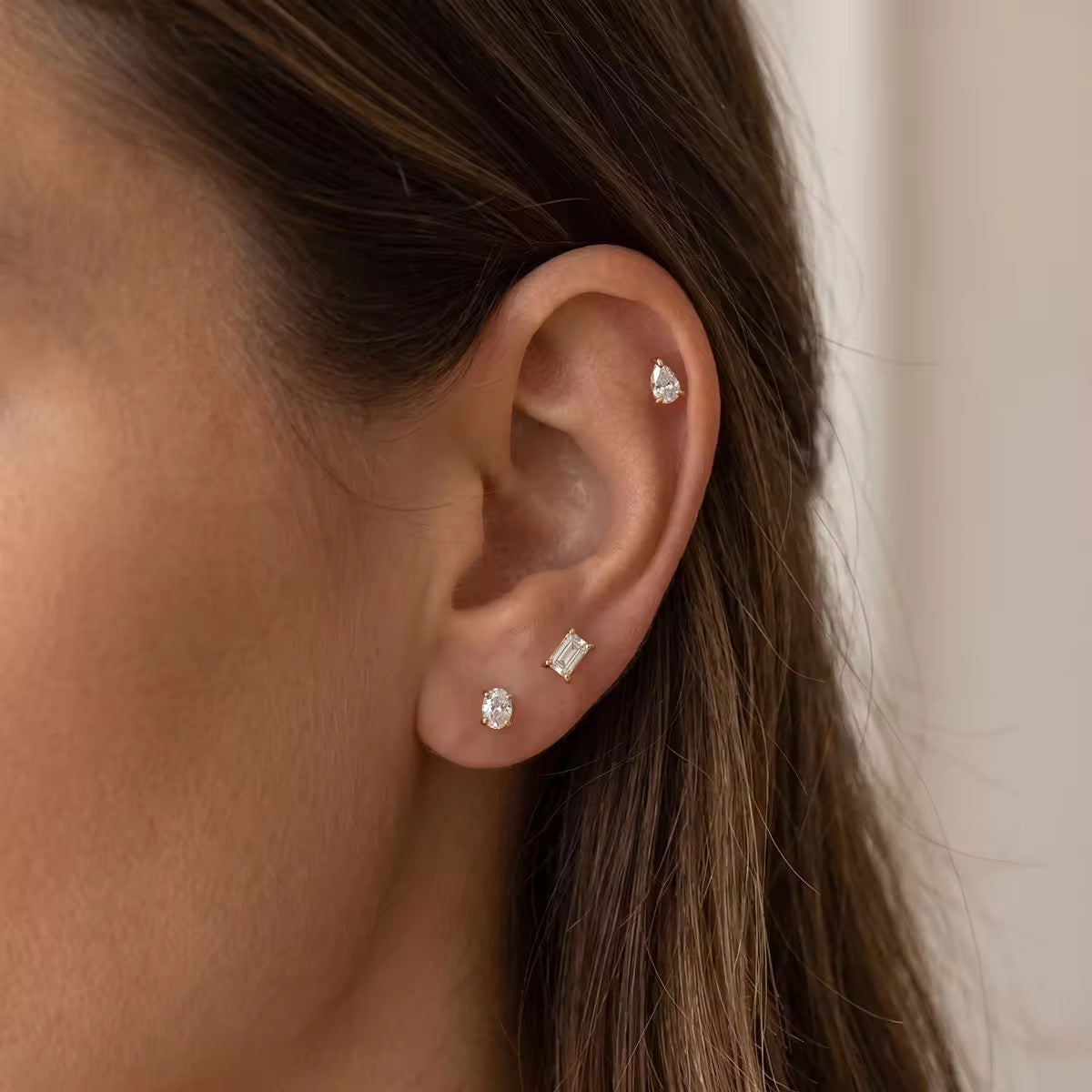 ALISON STUDS EARRINGS (SET OF 3 PAIRS)