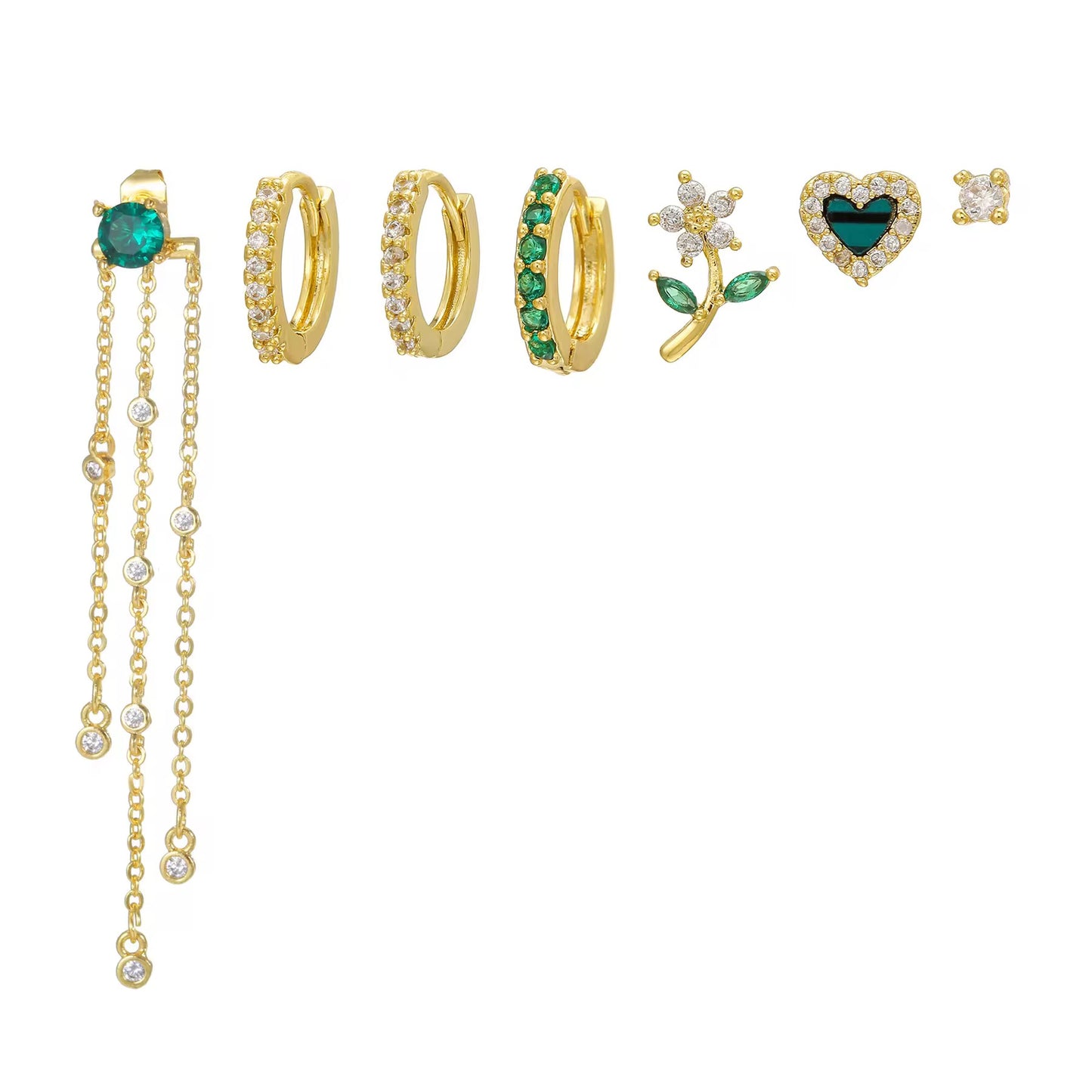 EMERELLE EARRINGS ( SET OF 7)