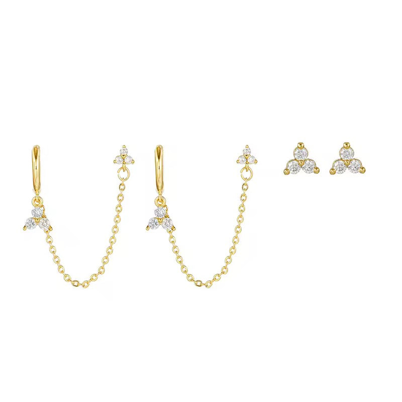 MERIVA EARRINGS ( SET OF 2 PAIRS)