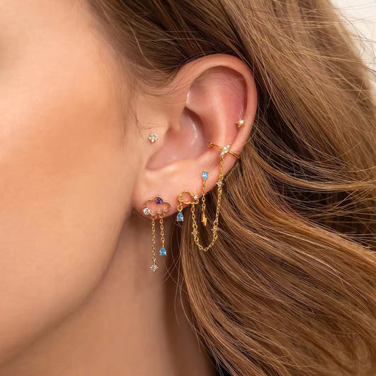 CLOUD EARRINGS( SET OF 5)