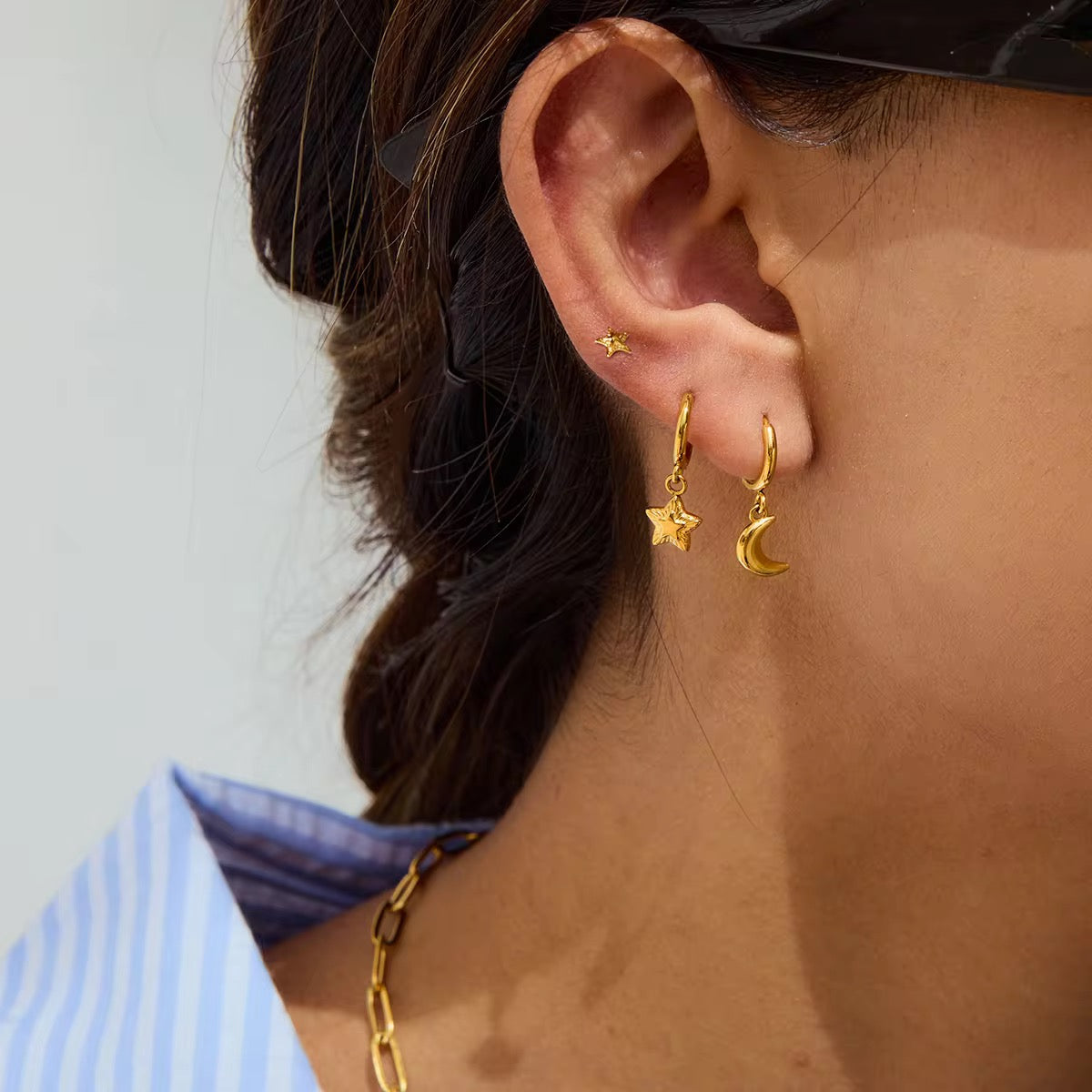 COSMIC CHARMS EARRINGS( SET OF 3 pairs)