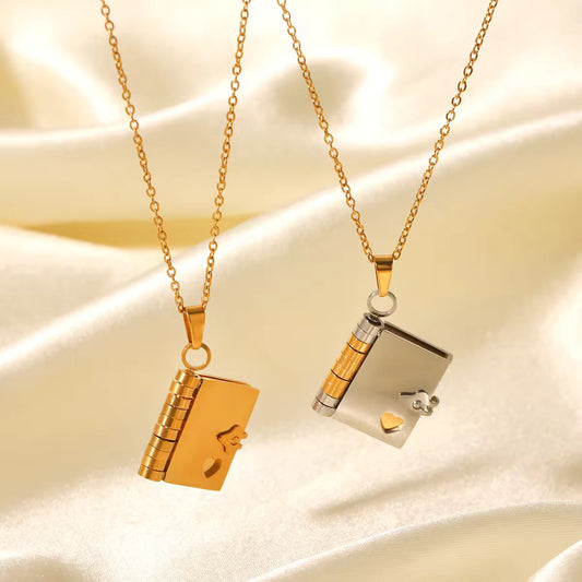 DEAR DIARY NECKLACE (ENGRAVABLE)
