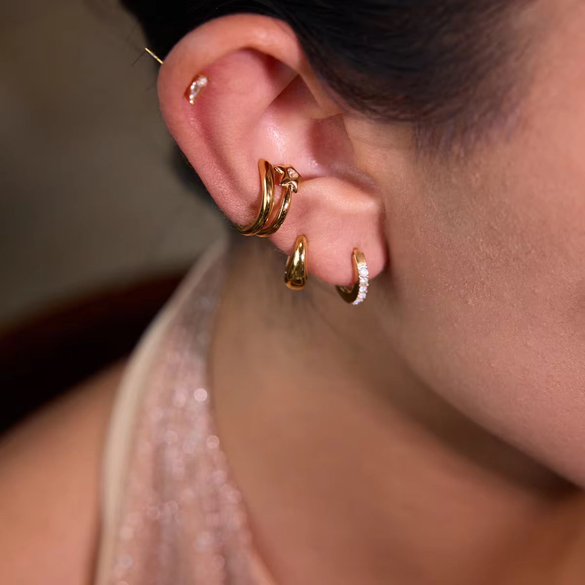 ORBIT EARRINGS ( SET OF 4 PAIRS)