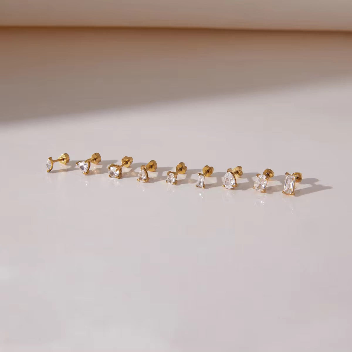 CLARA STUDS EARRINGS ( SET OF 3 PAIRS)
