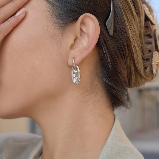 VERONICA EARRINGS ( SILVER)