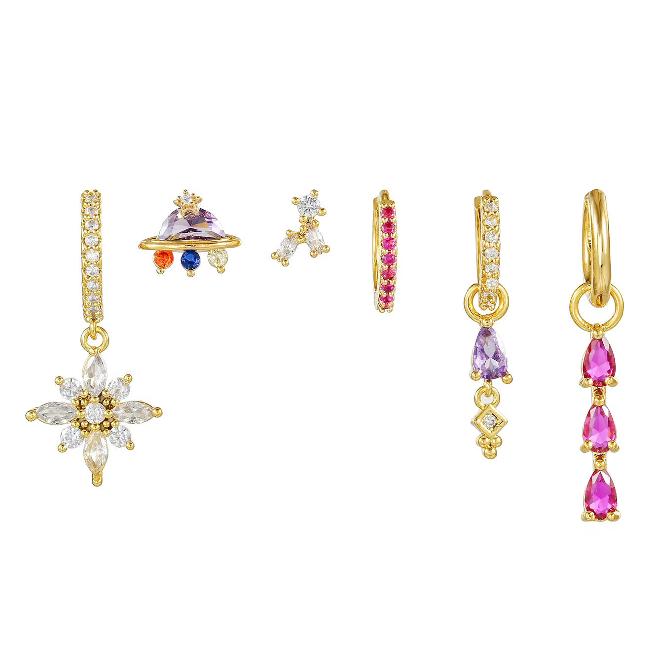 EVIE EARRINGS ( SET OF 6) NOT IN PAIRS