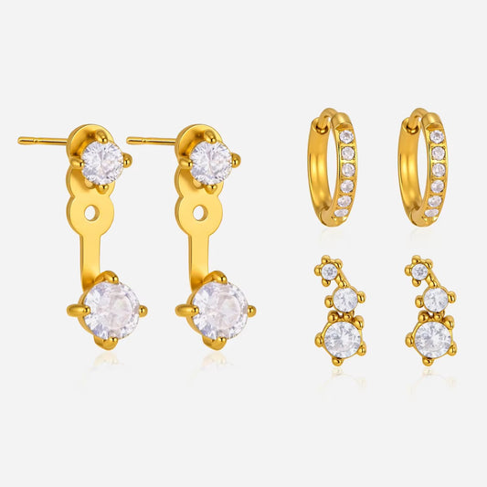 STARFIRE EARRINGS ( SET OF 3 PAIRS)