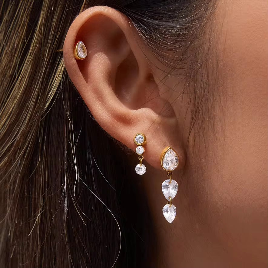 SIMONE EARRINGS (SET OF 3 PAIRS)