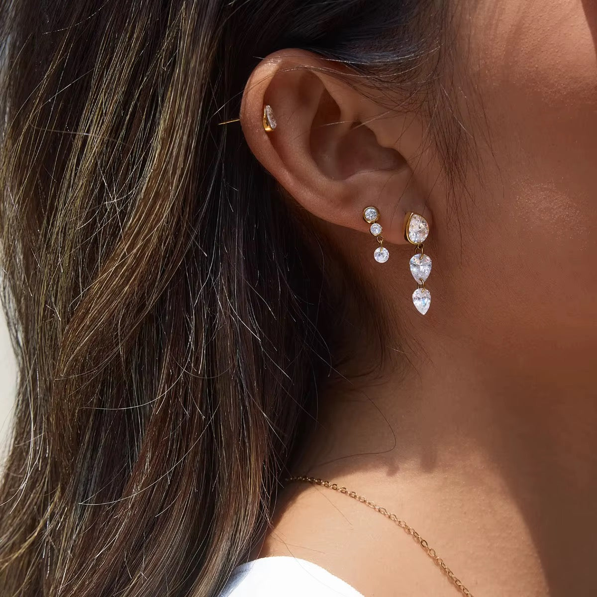 SIMONE EARRINGS (SET OF 3 PAIRS)
