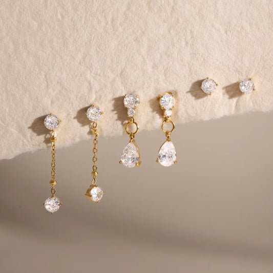 IVONNE EARRINGS (SET OF 3 PAIRS)