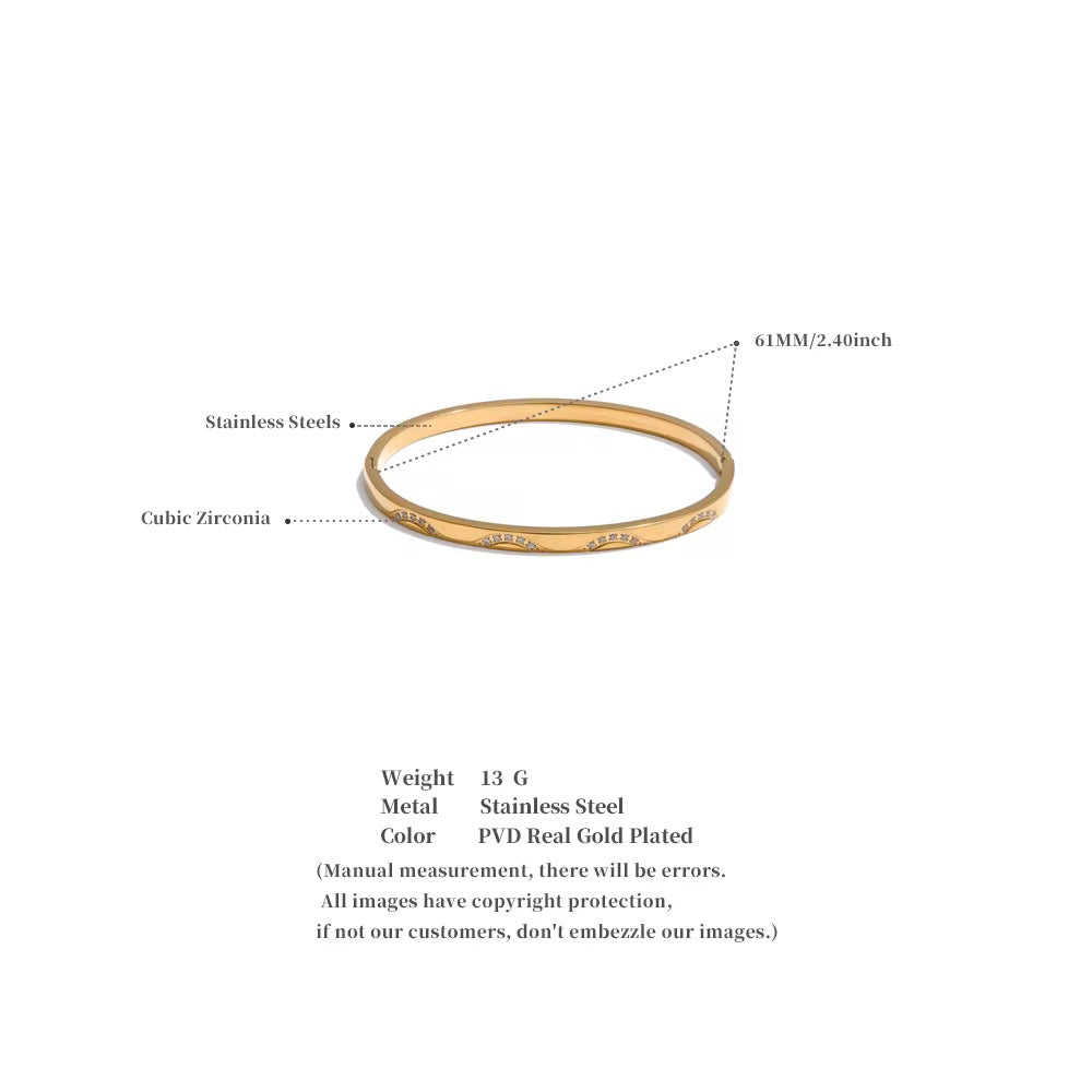 TWIRL BANGLE BRACELET