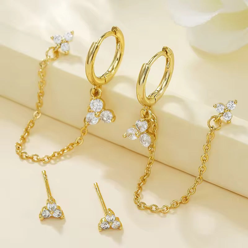 MERIVA EARRINGS ( SET OF 2 PAIRS)