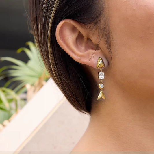 NEMO EARRINGS ( WHITE)