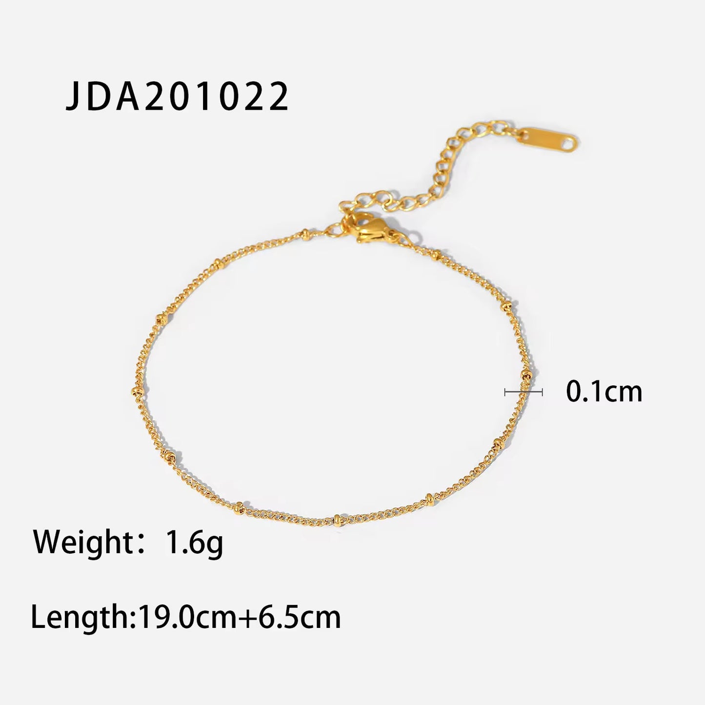 BEAD CHAIN ANKLET