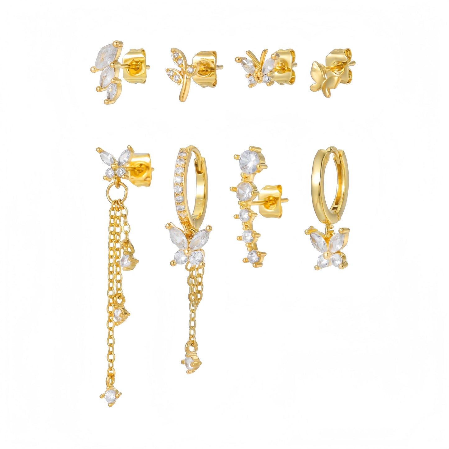 LYRA EARRINGS ( SET OF 8)